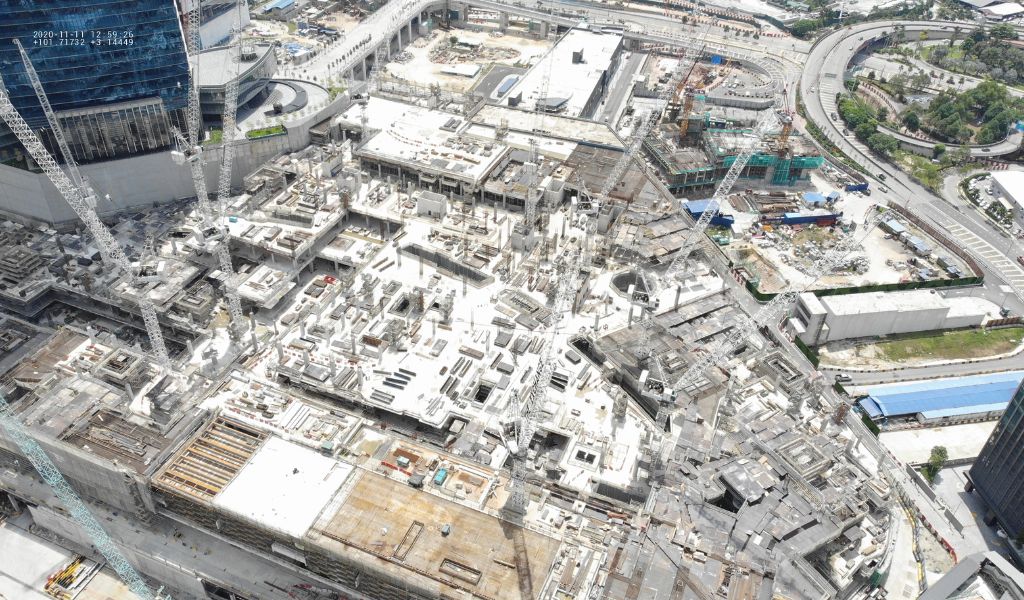 TRX Kuala Lumpur construction progression