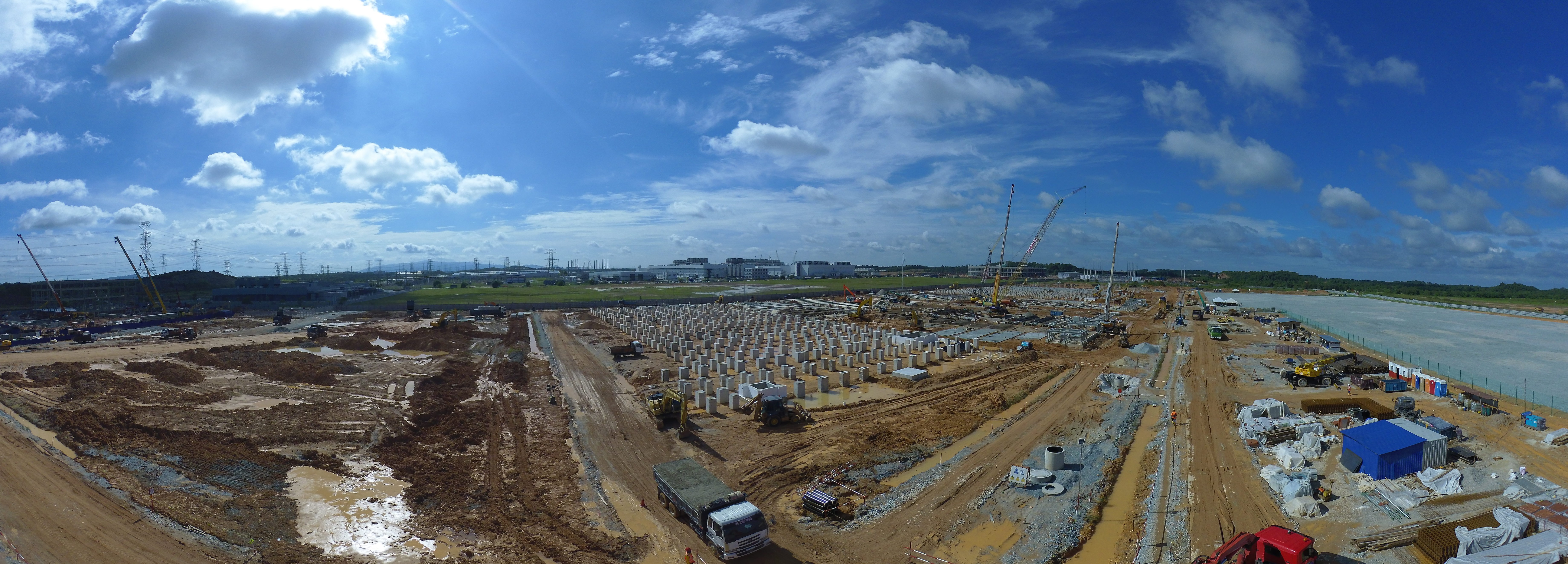 Data-centre construction workfront