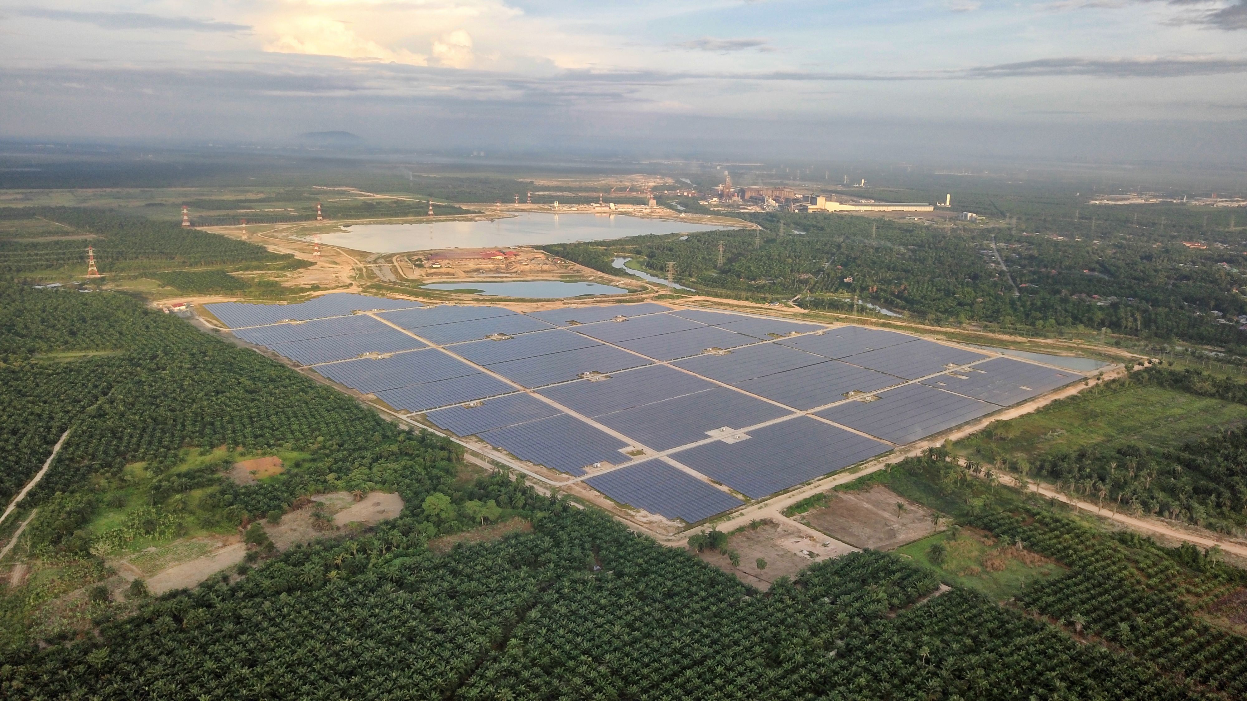 Large-scale solar installation progression