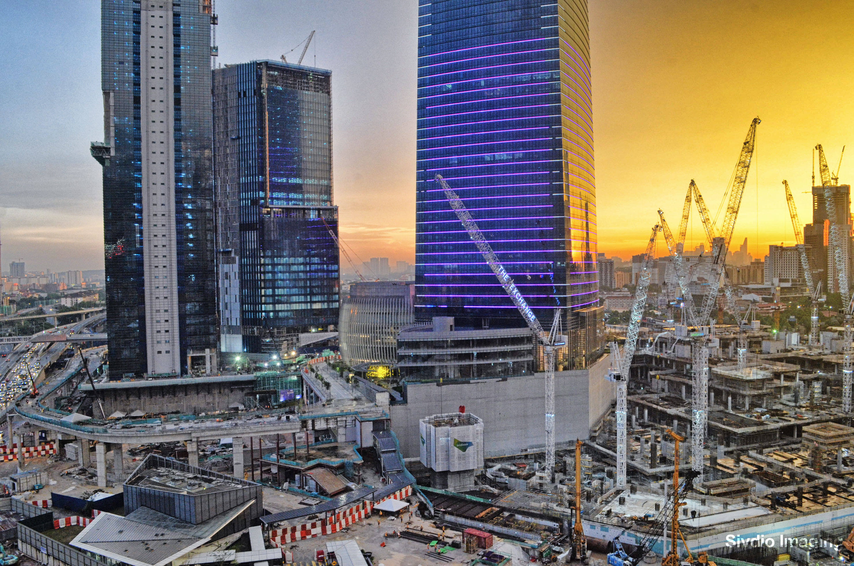 Advanced high-rise construction progression